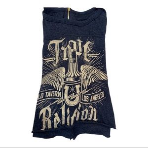 Long sleeve True Religion crop top